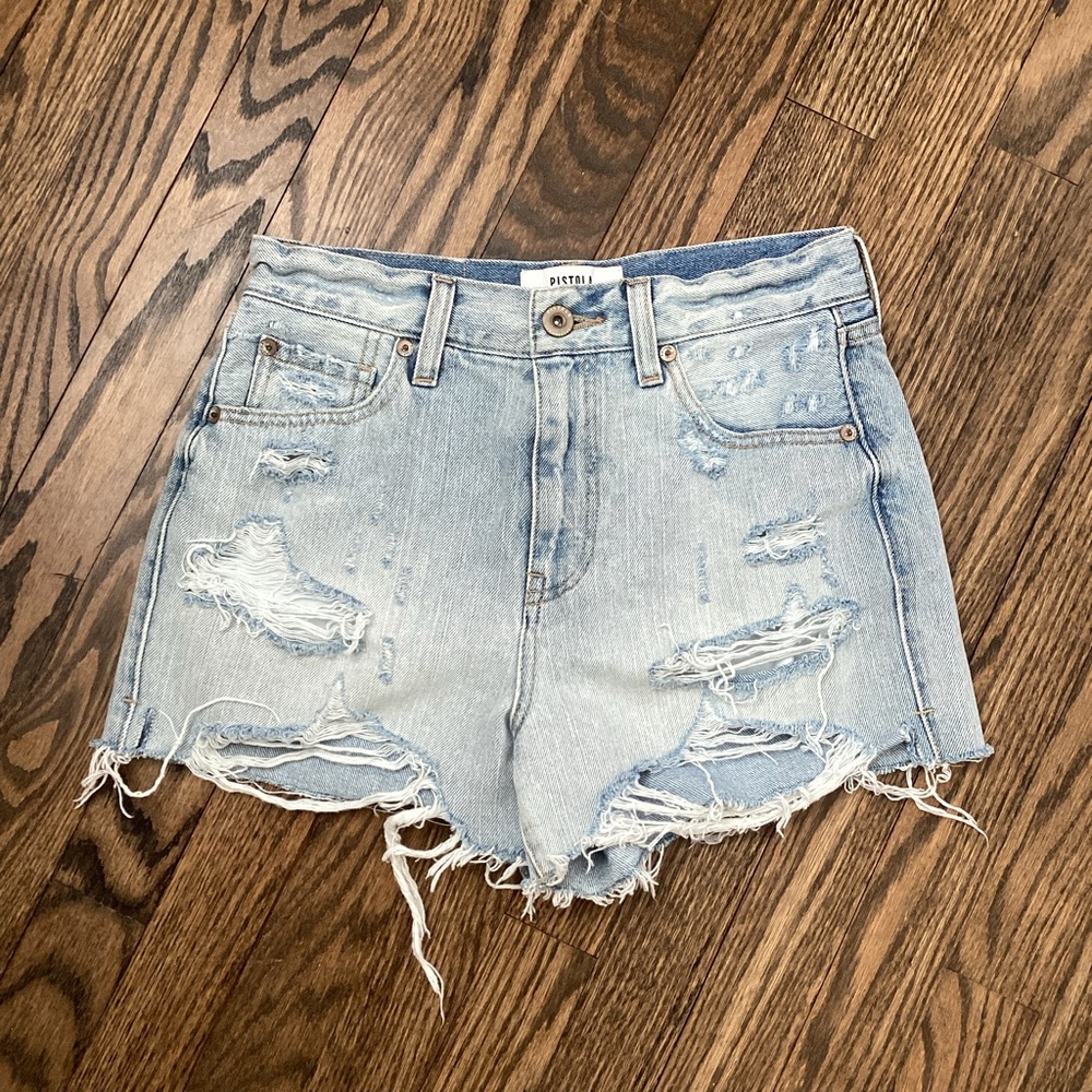Pistola Distressed Denim Shorts women’s size 25